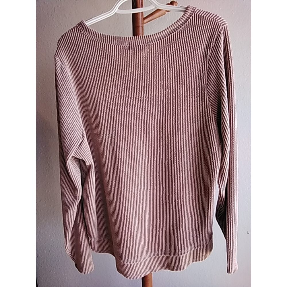 🛍 💕NWOT 💕Women's BKE Long Sleeve Top Size L Brown - Picture 5 of 8